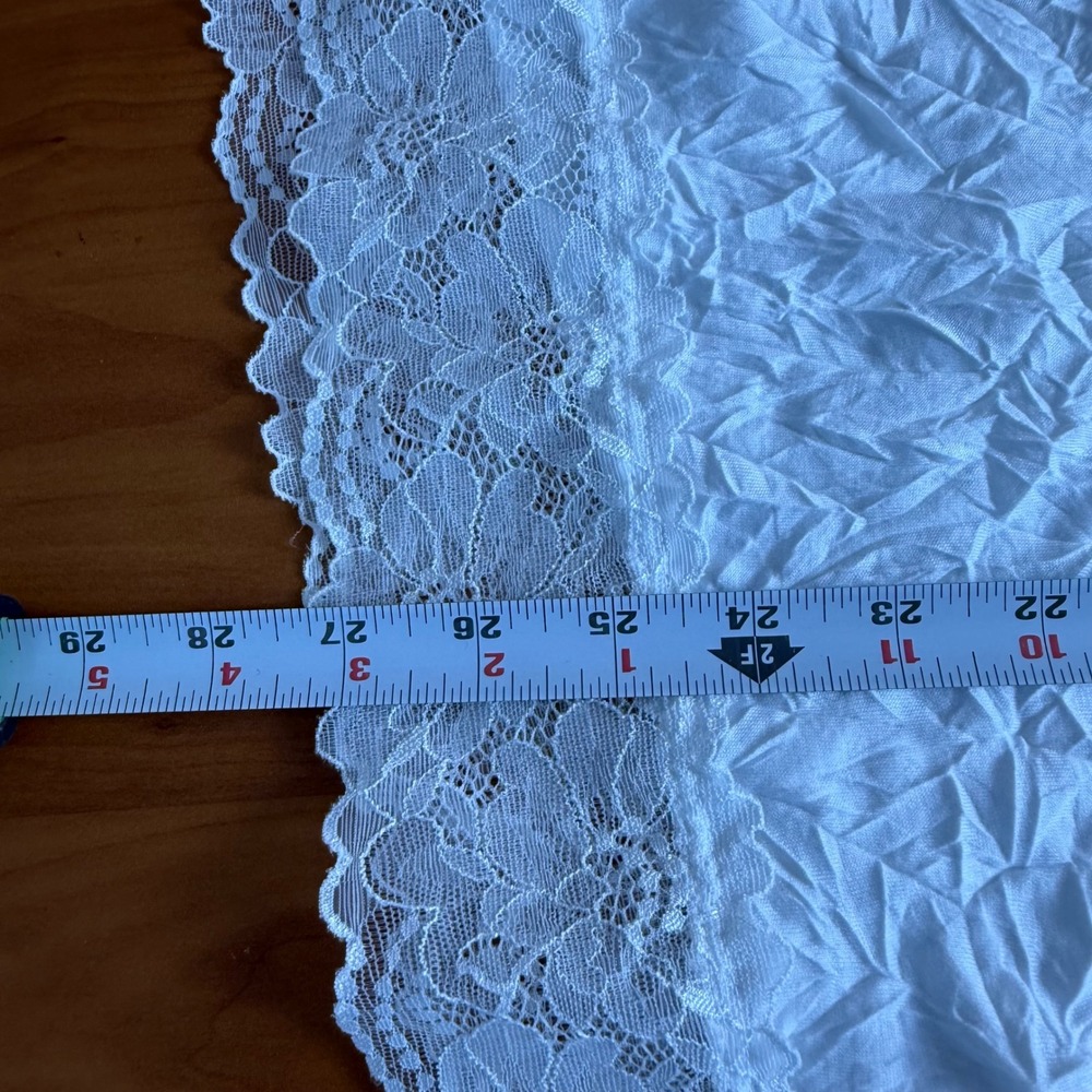 SALE Maurices White Lace Trim Spaghetti Strap Camisole Tank Top Womens Size‎ 1 - Picture 5 of 6